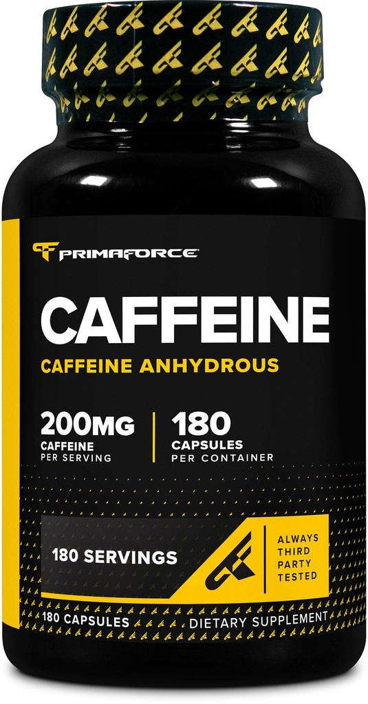 Primaforce Kofeinové pilulky 200 mg, 180 tobolek