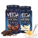 Vega Sport Premium Protein Powder Bundle, Chocolate + Vanilla, Plant Based Protein Powder Post Workout - Certified Vegan, Vegetarian, Keto- Friendly, Gluten Free, Dairy Free, BCAA Amino Acids