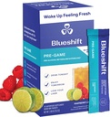 Blueshift Pre-Game - Pre pití NAC dodatek, Electrolytes Powder Packets, Hydration Packets, Podpora jater s zázvorem, cysteine, Mléko Thistle, žádný cukr prášek hůlky (10 Pack)