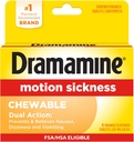 Dramamin Žvýkací, Motion Nemoc Relief, Orange Flavor, 8 Počet