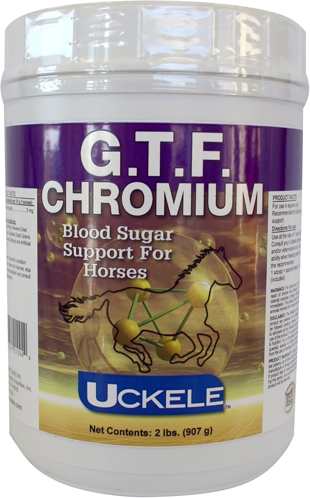 Uckele G.T.F. Chromium Horse Supplement - Koňský vitamin a minerální doplněk - 2 libry (LB)