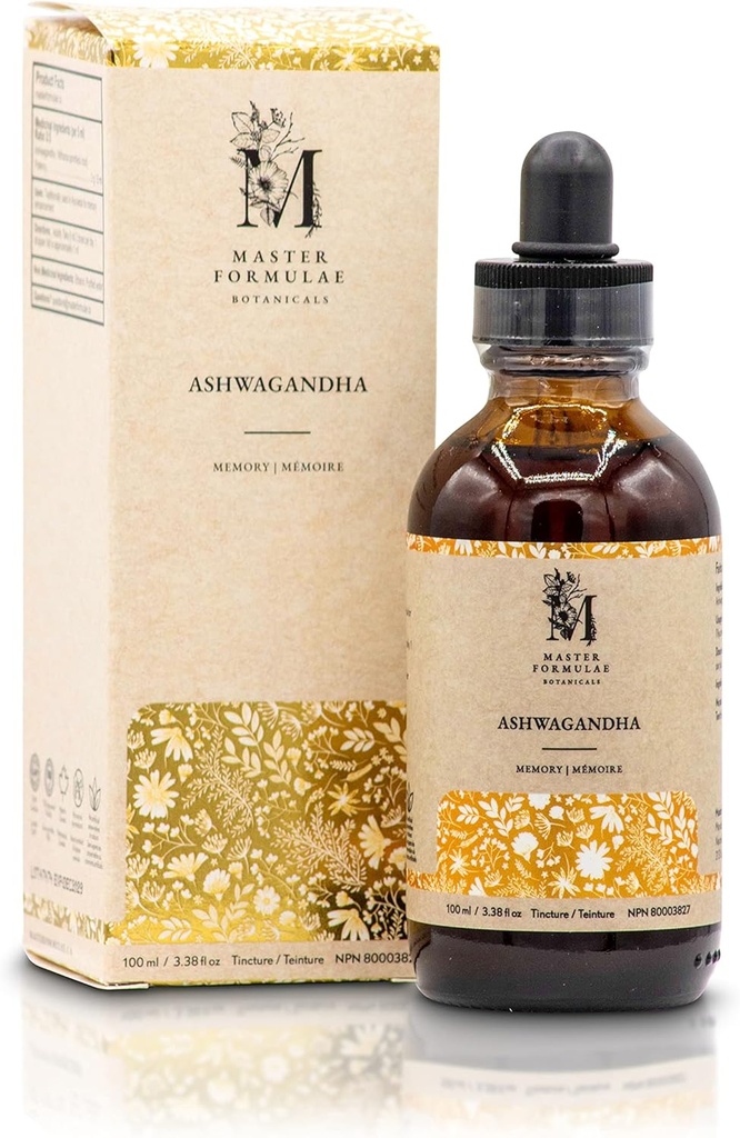 Master Diplomae Ashwagandha Root Bylinné tinktury 100ml 124; Extra Strength Extract 124; 100% přírodní fosfor 124; vysoká biologická dostupnost