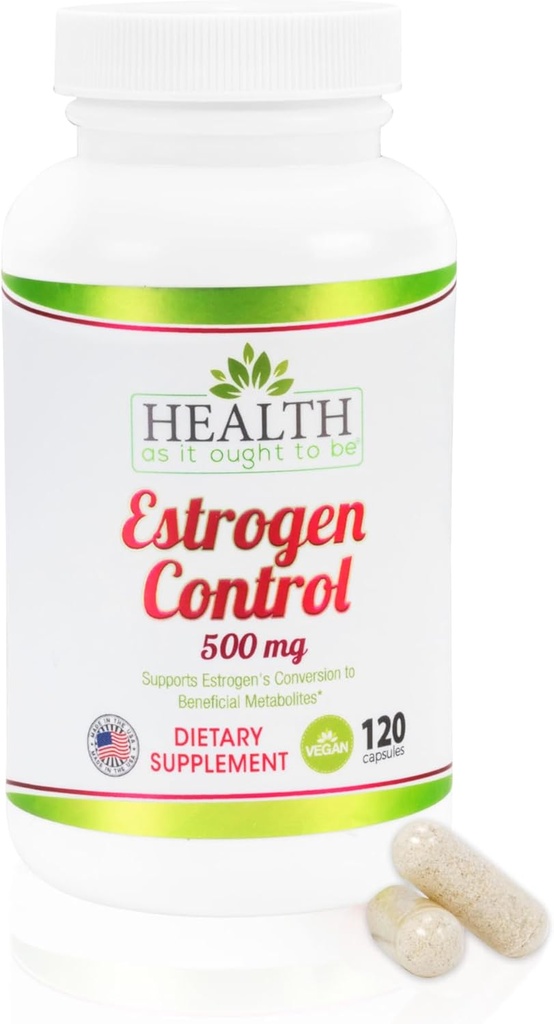Zdraví, jak to má být Estrogen Control Dodatek 124; Lékař Vypočtený Směs pro optimální Estrogen metabolismus 124; 120 Kapsle