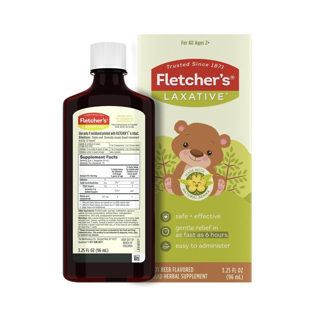 Fletcher 's Laxative, Root Beer, 3.25 Ounce