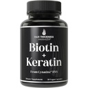 Klinicky osvědčený Keratin + Biotin růst vlasů doplněk. S Cynatine HNS Keratin Klinicky studoval pro tlustší, zdravější vlasy. Pro ženy a muže. Vylepšený s Biotin 10000mcg pro Max Výsledky