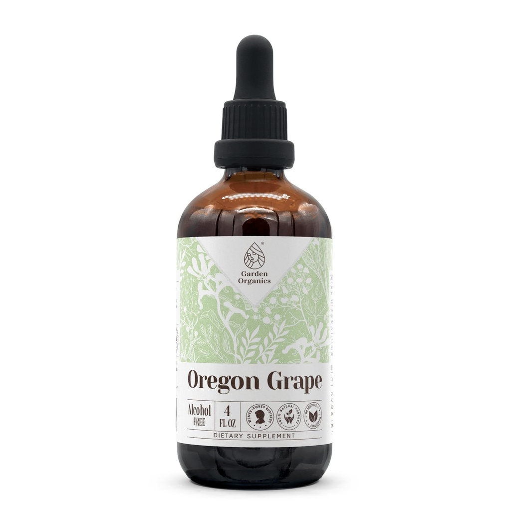 Oregon Grape Alcohol- Free Natural Tincture Extract, Imunity System Booster, Liquid Drops Made from 100% (4 fl oz)