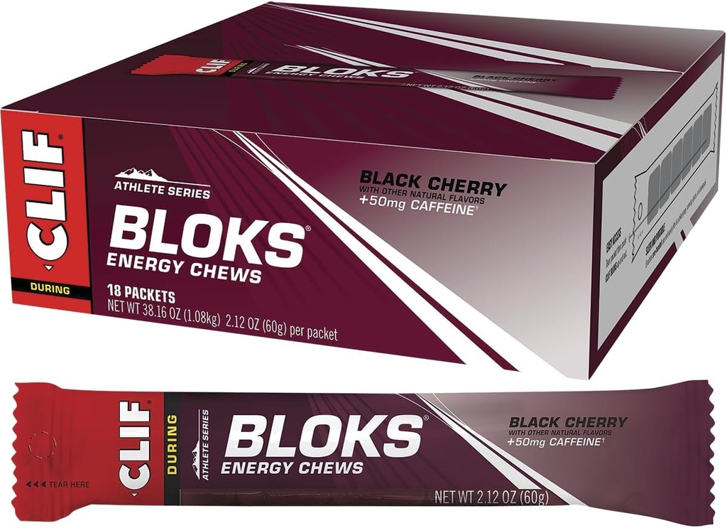 Clif Shot Bloks, Black Cherry, 2.12 oz (balení po 18)