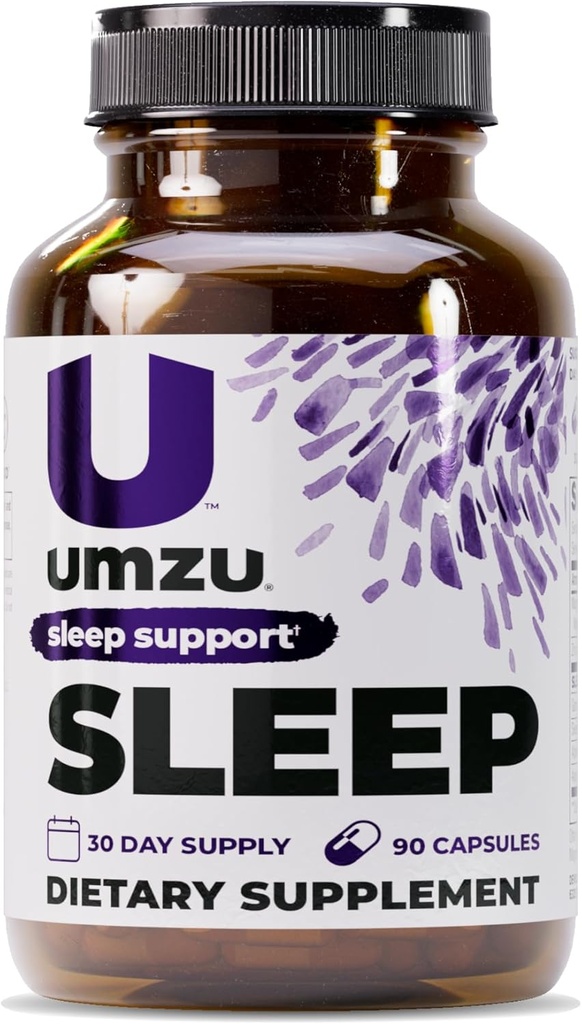 UMZU Magnesium Podpora spánku doplňky s GABA a L- Theanine, Kompletní tělo relaxační a nálady podpora, Non- melatonin Formule - 180 Kapsle