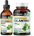 BIO KRAUTER Goldenseal Tinktura 4 Fl. Oz. & Cilantro 100 Kapsle