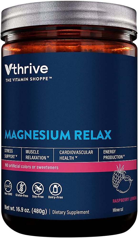Magnesium Relax Powder - podporuje stres a svalovou relaxaci - Malina Lemon (16.9 oz. / 100 Servings)