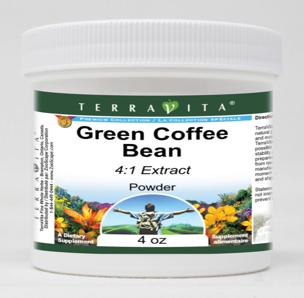 Green Coffee Bean 4: 1 Extract Powder (4 oz, ZIN: 521709)
