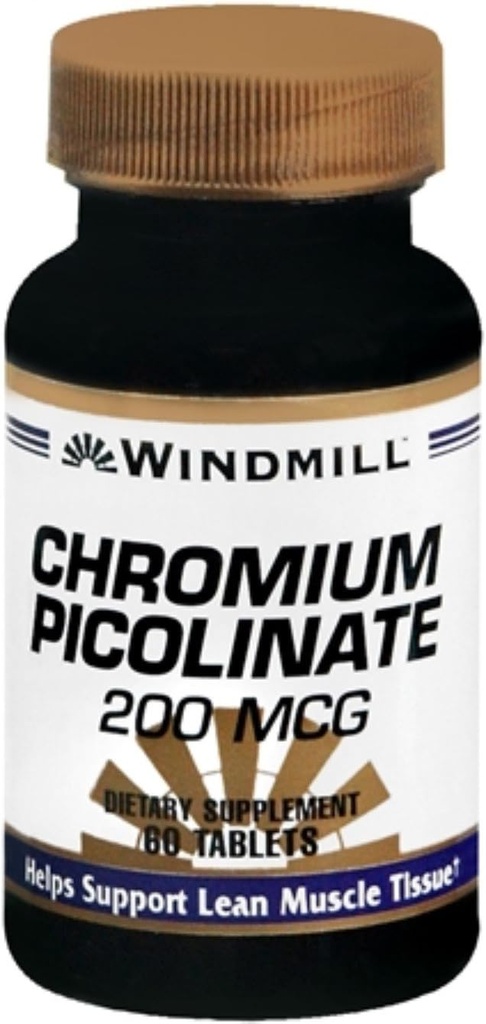 Pikolinát chromu ve větrném mlýně 200 mcg tablety 60 tablet (balení po 4)