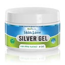 Nutrinoche Nano Silver Gel - Pokročilá koloidní stříbrná pleťová krém - Péče o zranění a první pomoc Gel Soothing Topical Ointment pro Burns, Razor Burn a Sunburn Irritations - Nevonící 4 Oz Jar