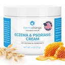 Eczema & Psoriasis krém pro suché a ltchy kůže - Seborrheic Dermatitis Face Cream - Soothing & Hydrating - Manuka Honey & Shea Butter - Psoriasis Relief pro dospělé a děti (4oz)