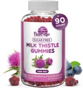 Mléko Thistle Gummies - Přirozeně ochucené, Sugar- Free Mléko Thistle 1000mg Extract - Játra Detox, Podpora, Reew Cleanse. Delicious Alternative to Milk- Thistle Kapsle, Power, or Tea - 90 Count