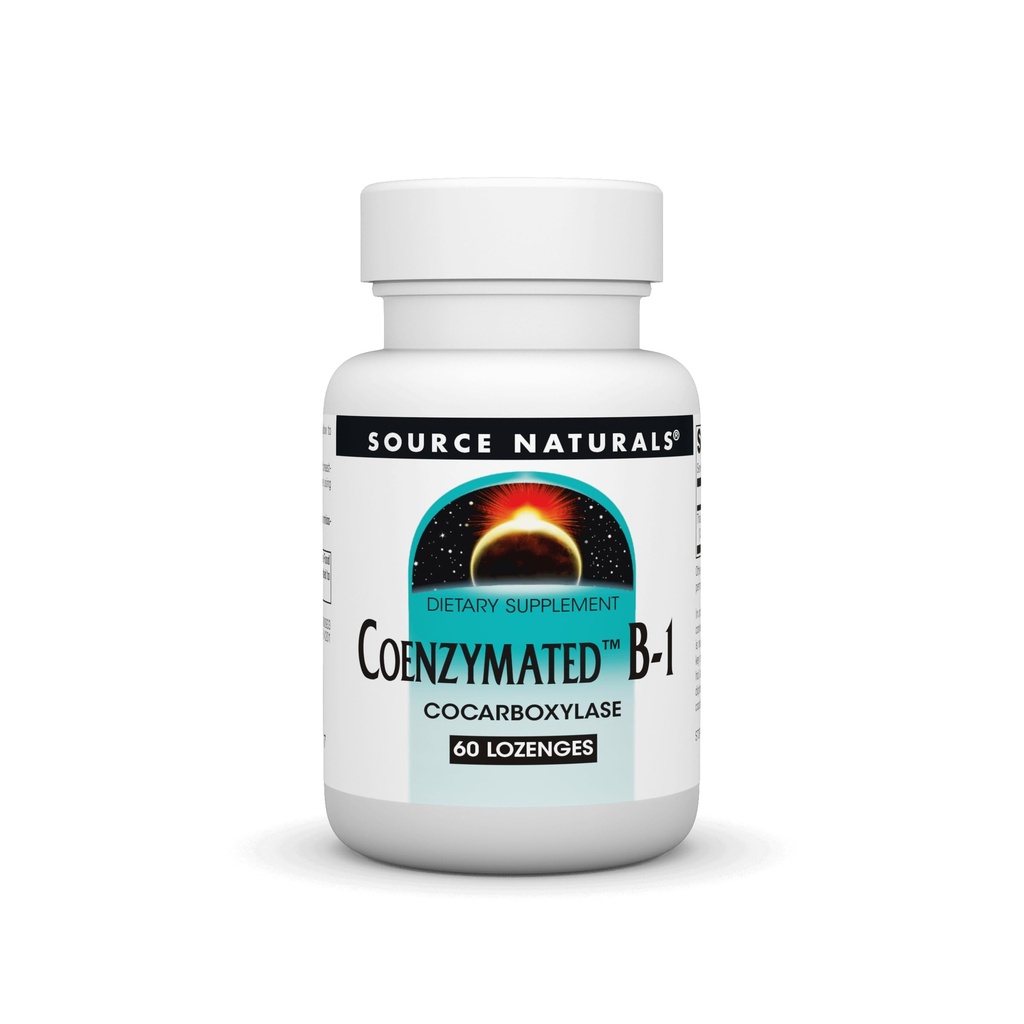 Zdroj Naturals Coenzymated B-1 25mg Fast acting Thiamin Cocarboxyláza Quick- Disolution - 60 Lozenges