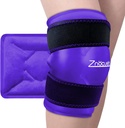 ZNÖCUETÖD Enhanced Knee Ice Pack Wrap for Pain Relief, Large Gel Ice Pack for Knee Leg Injuries