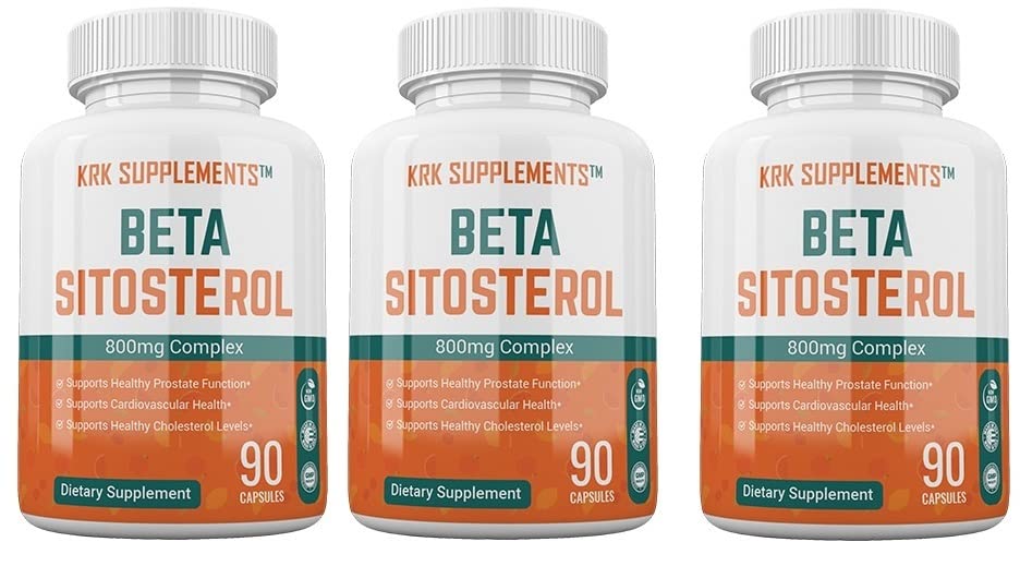 3 Lahvičky Beta Sitosterol 800mg per Serving 270 Celkem Kapsle Podpora Prostate