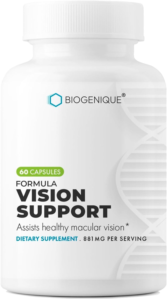 Vision Support Supplementary with Lutein, Lycopen, Vitamins & Minerals for Eye Health & Vision Health Support 60 Capsules - Made in USA - Non- GMO, gluten zdarma
