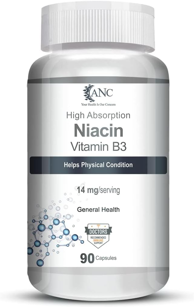 Vitamin B3 pro Vaskularitu a zvýšení energie 90 Veg Kapsle
