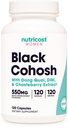 Nutricost Black Cohosh pro ženy 660mg, 120 Kapsle - s Don Quai, DIM, a Chaste Berry, Veggie Caps, Non- GMO, gluten zdarma