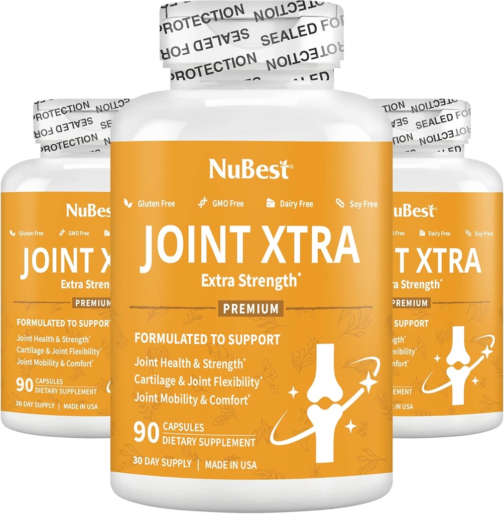 Společné Xtra Advanced Support Supplement - Společná pevnost Formule s Glucosamine, Chondroitin, Turmeric, MSM & Boswellia pro společné zdraví a chrupavky, flexibilita, mobilita a pohodlí (balení 3)