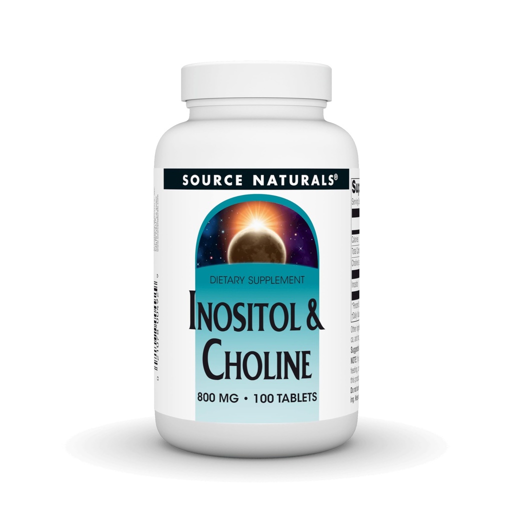 Zdroj Naturals Inositol & Cholin 800 mg podporuje zdravé nervové funkce - 100 tablet