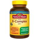Příroda vyrobena Super B komplex s vitaminem C & kyselina listová, B Komplexní vitaminy pro ženy a muže, Dietní dodatek pro imunitní podporu, 140 Tablety, 140 Den Dodávka