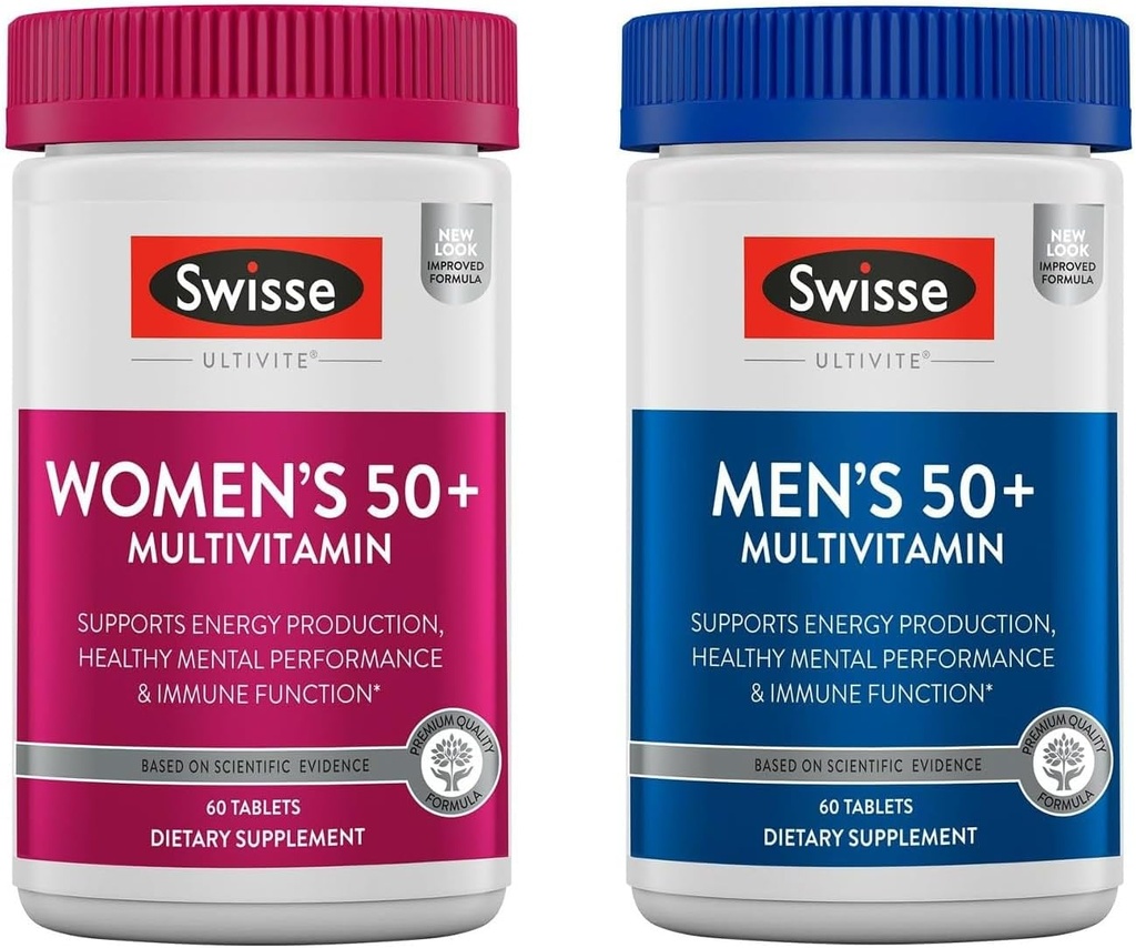 Swisse Daily Multivitamin pro muže a ženy 50 a nad Combo