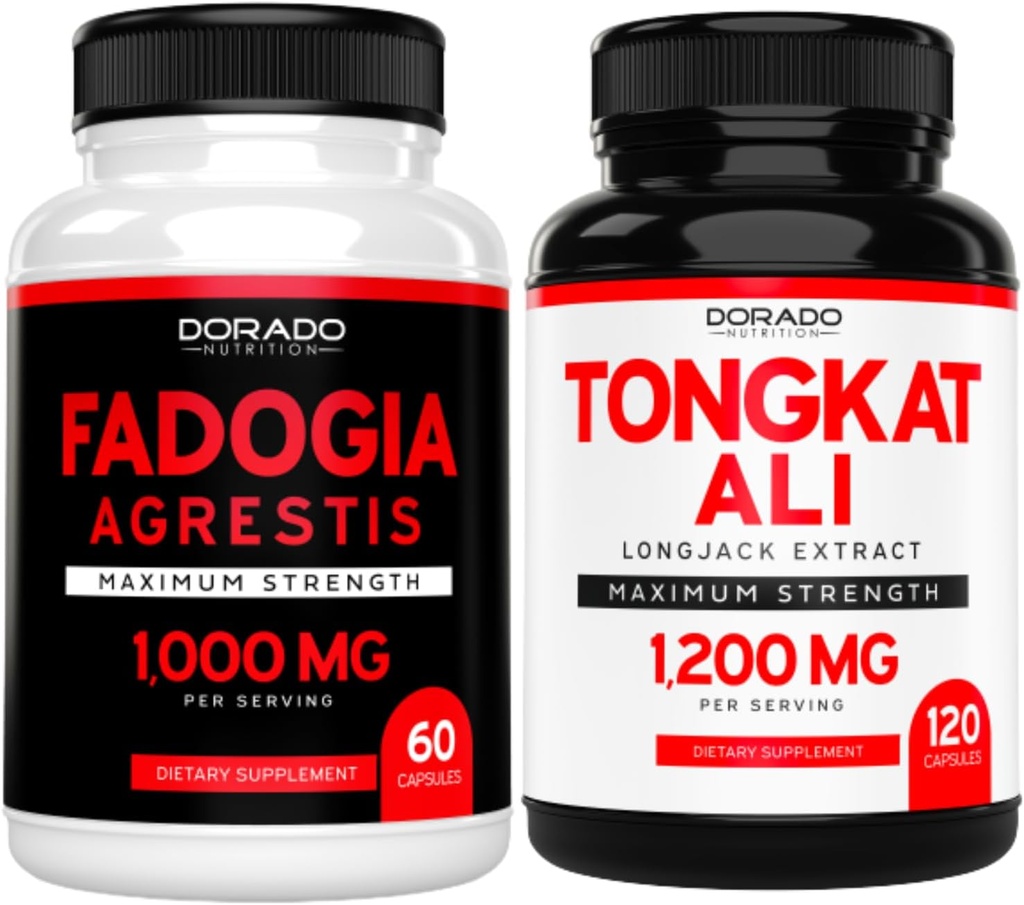 Fadogia Agrestis Extract (60 Count) Maximální síla pro atletický výkon & Muscle Mass a Tongkat Ali pro muže (120 Kapsle) Longjack Tongkat Ali pro mužské zdraví & Vitality Support - USA Made