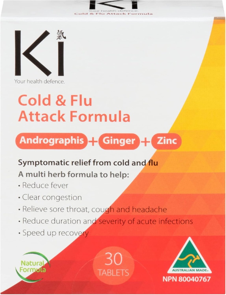 Martin & Pleasance Ki Cold & Flu Formule, 30 CT