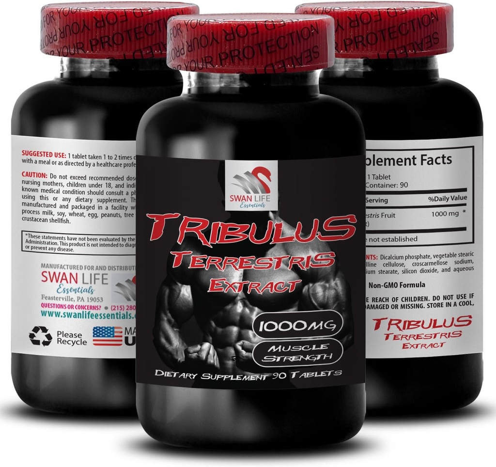 Natural Stamina Boost - TRIBULUS TERENTIIS Extract - Podpora síly a aktivity, Energetická optimalizace Formule, Plant- based Power, Body Performance Blend, Aktivní obnova, Energy Flow 1Bot 90Tabs
