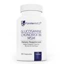 FürstenMED Glucosamine Chondroitin MSM Dodatek - Chondroitin & Glucosamin Nutriční doplňky pro kosti a normální chrupavky Zdraví - Podpora normálního společného zdraví s vitamínem C - 180 Kapsle