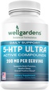 100% čistý 200 MG 5-HTP Ultra pro zdravý spánek a smysl pro pohodu - Podpůrná nálada, Stres, Spánek - 5HTP Doplněk s vápníkem - 60 5HTP 200mg Kapsle, 30 Doručování