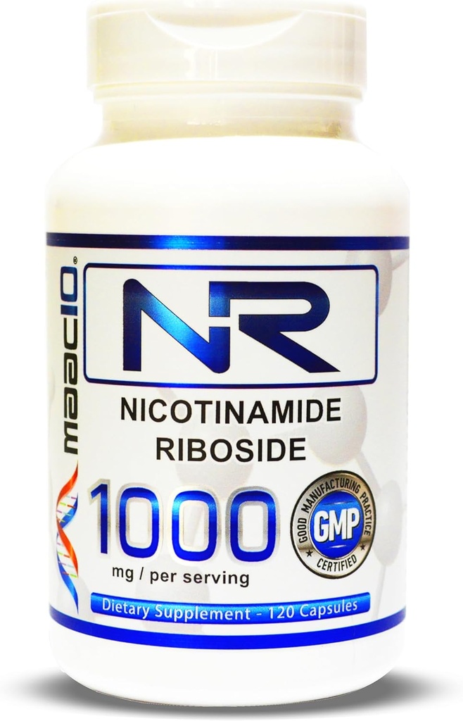 MAAC10 NR Nikotinamid Riboside 1000mg Serving OR 124; Lab Tested NAD + Supplement OR 124; NMN Supplement Alternative.
