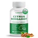 Citrus Bergamot 9-in-1 Formule - s skořicí Kurkuma bezodržitý česnek, Olive Leaf, Artyčok - Made and Tested v USA