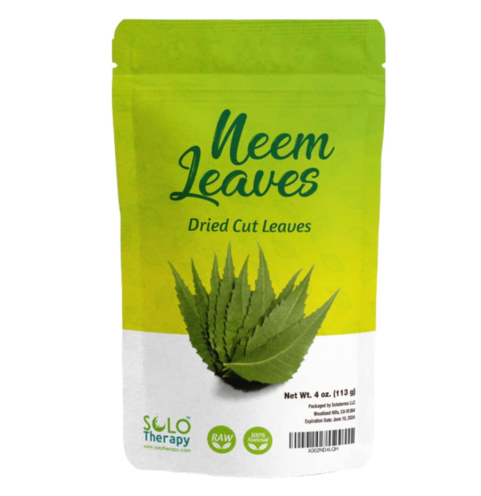Neem Sud Cut Leaves, 4 oz., Margosa Leaves, Azadirachta Indica, Resealable Bag, Product From India, Balené v USA (4 oz.)