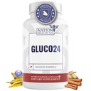 Gluco24 Doplněk - Doplněk k Skořici, Berberine, Vitamin C a další - Doplněk pro muže a ženy, 60 Kapsle