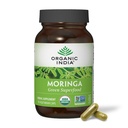 ORGANICKÁ INDIA Moringa Kapsle Organické - Moringa dodatek - Zelená Superfood, Moringa Leaf Kapsle, Čistá Supergreen, Vegan Zelené, Příroda Multivitamin, Vegan, Gluten- Free - 90 Kapsle