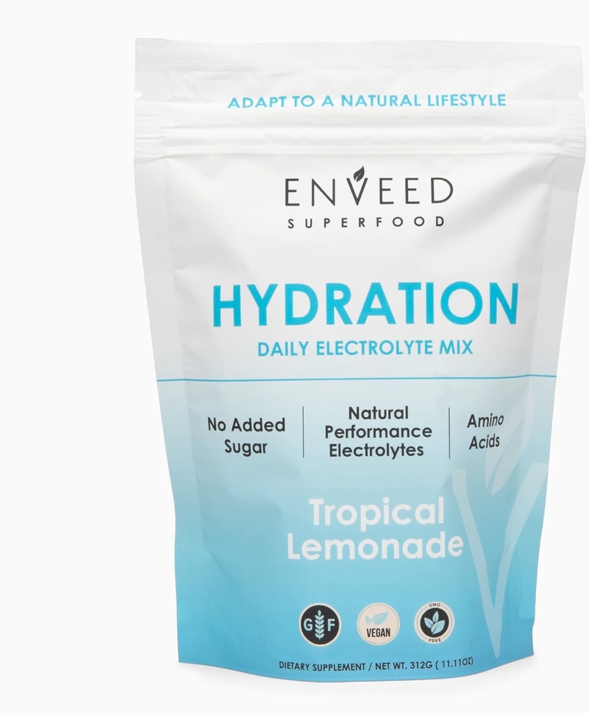 SUPERFOOD Hydratace 124; Sugar Free Active Muscle Recovery Mix pro muže a ženy - Vitamin C, zinek, hořčík & BCAA aminokyseliny CY124; Maximalizovat Hydratace cvičení s Premium Electrolytes - 20 Služeb
