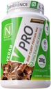 NutraKey V-Pro, Surové rostlinné bílkoviny prášek, organický, Vegan, Nízký karb, gluten zdarma s 20g bílkovin (Čokoláda) 2libra