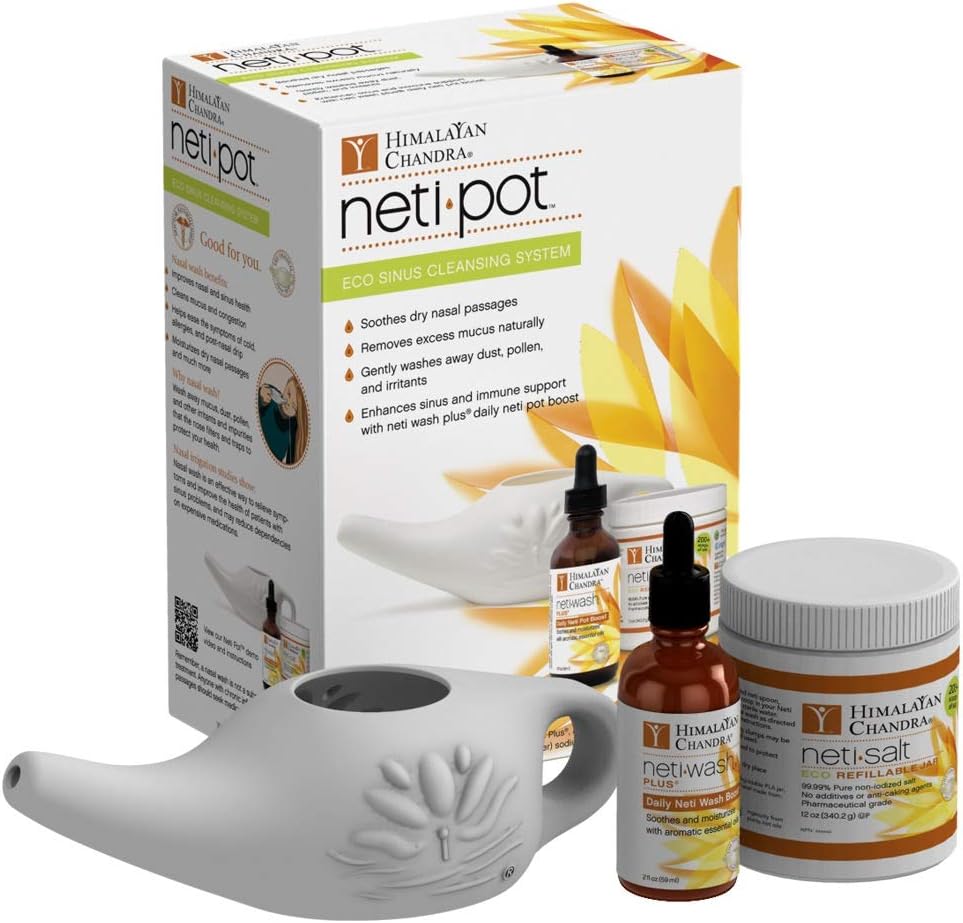 Himalayan Chandra ECO Neti Pot Kompletní Sinus Cleansing System Starter Kit