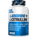 Eluce Nutrition L- Arginin + L- Citrulin - Vytrvalost + Performance Supplement - 1000mg Complex - Vasodilation + Nitric Oxide Support - Vegan + Gluten zdarma Kapsle - 60 Servings