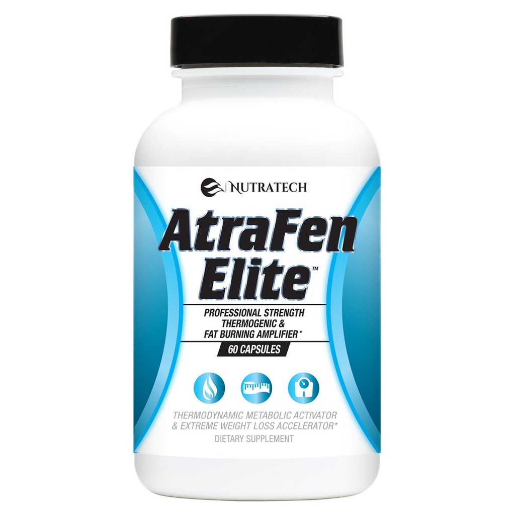 Atrafen Elite - Profesionální síla strava pomoc, která podporuje řízení hmotnosti, podporuje energii a pomáhá dodávat potraviny chutě & appetit. Dietní dodatek. 60 pilulek.