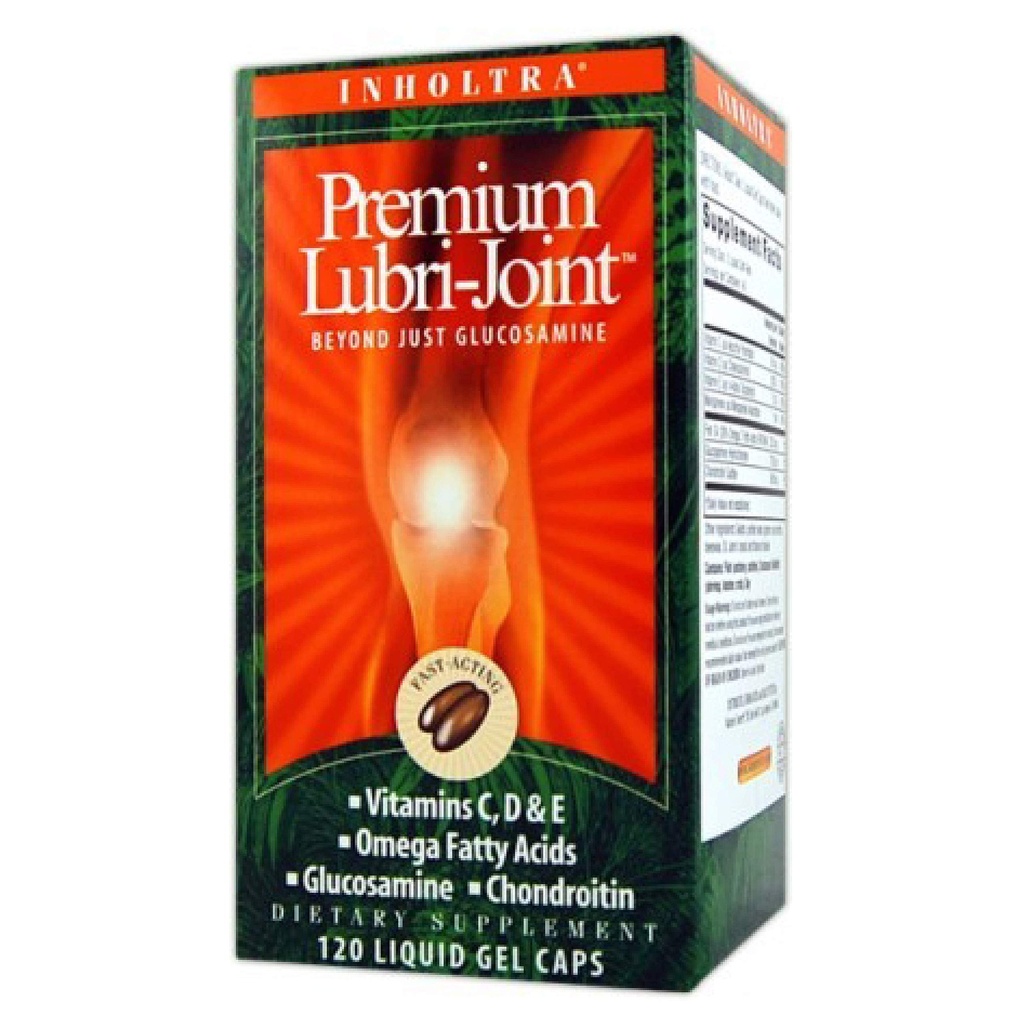 Příroda 's Secret Inholtra Premium Lubri-Joint Fast- acting Joint & Connective Tissue Health Supplement with Vitamin C, D & E, Omega Fatty Acids, Glucosamine & Chondroitin - 120 Liquid Softgels