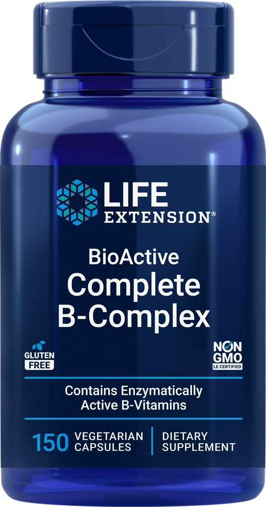 Life Extension BioActive Complex B- Complex, 150 Vegetariánských kapslí