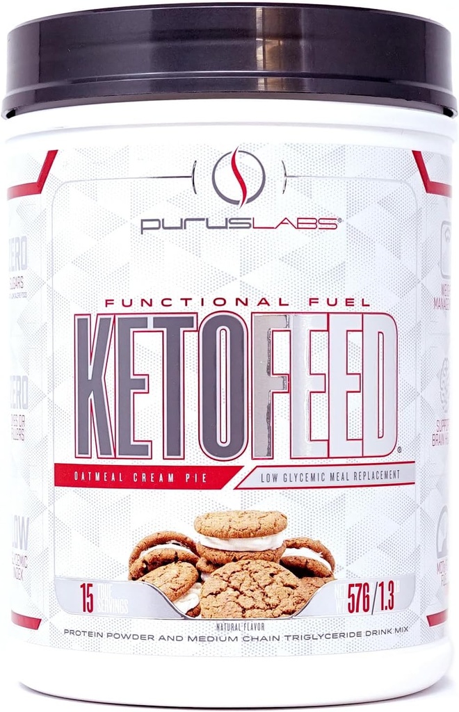 Purus Labs KETOFEED Protein Powder, 15 Servings (ovesné vločky)