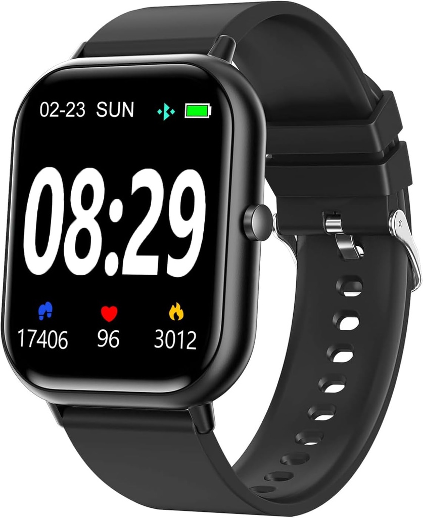 Smart Watch pro muže Ženy SmartWatch 1.83 "pro iPhone Samsung Android Phone Kompatibilní, Fitness Tracker Watch s Pedometrem, Heart Rate / Sleep Monitor, Blood Oxygen, IP68 Vodotěsné