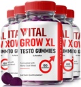 NutraRize (Balení 5 Vital Grow XL, Oficiální Vital Grow XL Testo Gummies pro muže, Boost Stamina a jistota Gummy pro Mens, Vital GrowXL Mužské podpory Gomitas (300 Gummies)