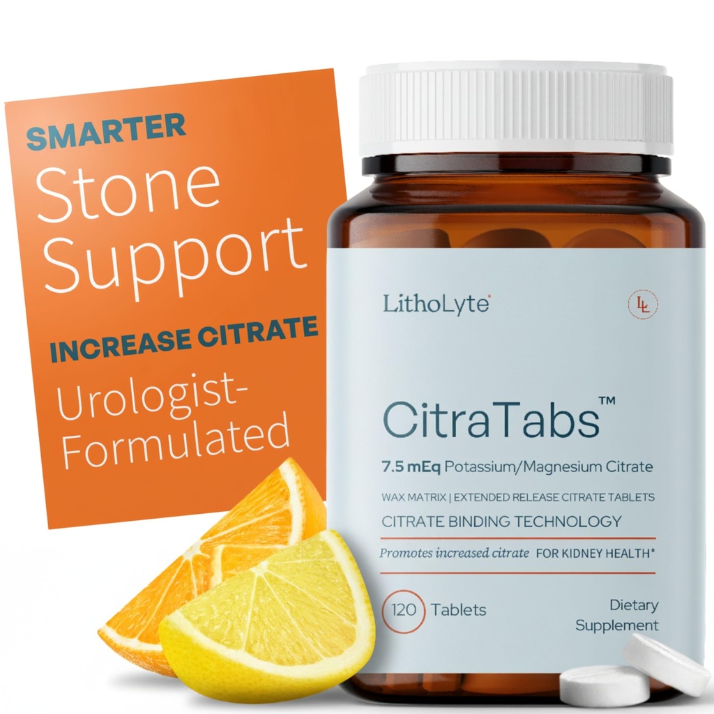 CitraTabs ® 7.5 mEq colum124; Extended- Release Citrate Tablets CLAS124; Ledviny Health Protector CLAS124; Science-Backed Support Beyond Cleanse, Detox, nebo Stone Dissolver doplňky CLAS124; 120 Tablety
